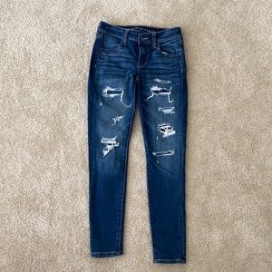 Stretchy low rise jeggings